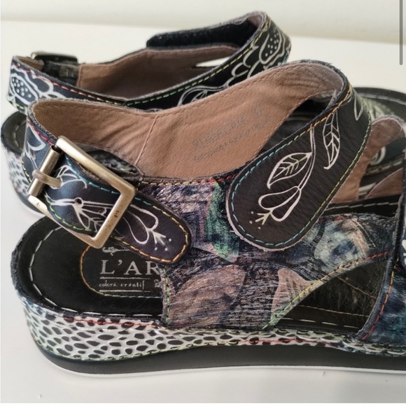 🎉HP🎉 L’Artiste blk Sumacah  sandals - Picture 7 of 14